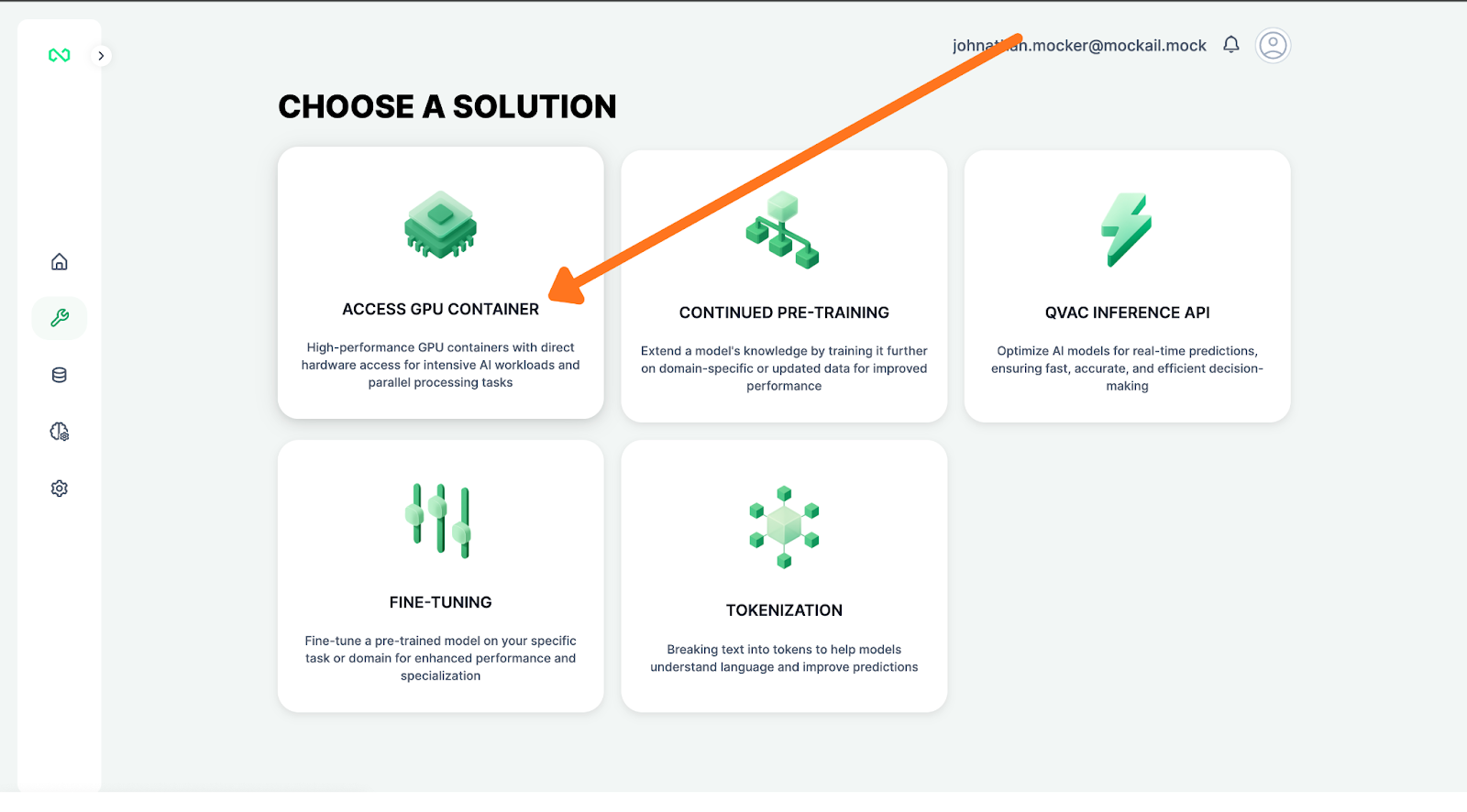 Select GPU Container